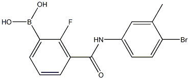 3-(4-BroMo-3-MethylphenylcarbaMoyl)-2-fluorobenzeneboronic acid, 97% Structure