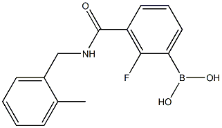 2-Fluoro-3-(2-MethylbenzylcarbaMoyl)benzeneboronic acid, 97% 구조식 이미지