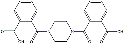 1,4-Bis(2-carboxybenzoyl)piperazine, 97% 구조식 이미지