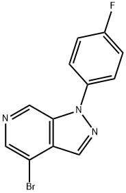 4-broMo-1-(4-fluorophenyl)-1H-pyrazolo[3,4-c]pyridine Structure