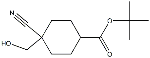 tert-butyl 4-cyano-4-(hydroxyMethyl)cyclohexanecarboxylate 구조식 이미지