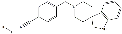 1'-(4-Cyano-benzyl)-spiro[indoline-3,4'-piperidine] hydrochloride Structure