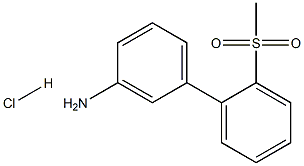 2'-Methanesulfonyl-biphenyl-3-ylaMine hydrochloride 구조식 이미지
