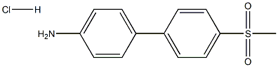 4'-Methanesulfonyl-biphenyl-4-ylaMine hydrochloride 구조식 이미지