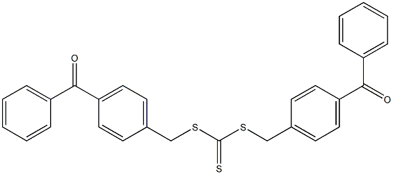 bis(4-benzoylbenzyl) carbonotrithioate Structure