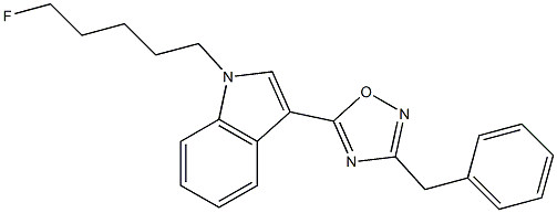 3-benzyl-5-(1-(5-fluoropentyl)-1H-indol-3-yl)-1,2,4-oxadiazole Structure