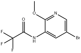 N-(5-broMo-2-Methoxypyridin-3-yl)-2,2,2-trifluoroacetaMide 구조식 이미지