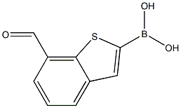 7-forMylbenzo[b]thiophen-2-ylboronic acid Structure