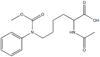 2-acetaMido-6-(phenylMethoxycarbonylaMino)hexanoic acid Structure