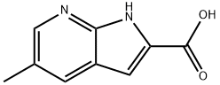 5-Methyl-1H-pyrrolo[2,3-b]pyridine-2-carboxylic acid 구조식 이미지