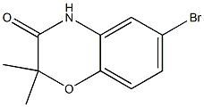 6-BROMO-2,2-DIMETHYL-2H-BENZO[B][1,4]OXAZIN-3(4H)-ONE Structure