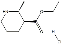 TRANS-ETHYL 2-METHYLPIPERIDINE-3-CARBOXYLATE HCL Structure