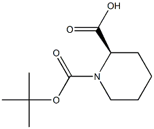 (R)-(+)-N-Boc-2-piperidinecarboxylic acid 구조식 이미지