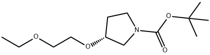 1-BOC-(R)-3-(2-ETHOXYETHOXY)PYRROLIDINE Structure