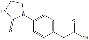 2-[4-(2-oxoimidazolidin-1-yl)phenyl]acetic acid 구조식 이미지