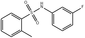 N-(3-fluorophenyl)-2-methylbenzenesulfonamide 구조식 이미지