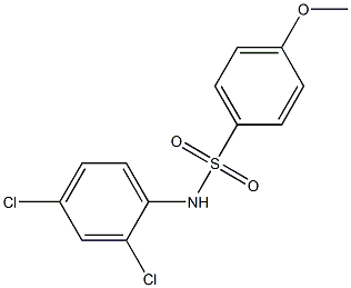 N-(2,4-dichlorophenyl)-4-methoxybenzenesulfonamide 구조식 이미지