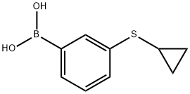 3-(Cyclopropylsulfanyl)phenylboronic acid 구조식 이미지