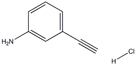 3-aminophenylacetylene HCL 구조식 이미지