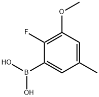 2-Fluoro-3-methoxy-5-methylphenylboronic acid 구조식 이미지