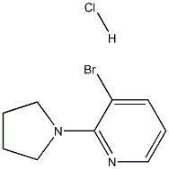 3-Bromo-2-(pyrrolidin-1-yl)pyridine hydrochloride Structure