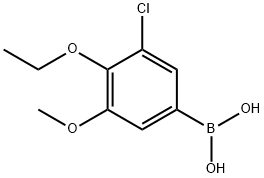 3-Chloro-4-ethoxy-5-methoxyphenylboronic acid Structure