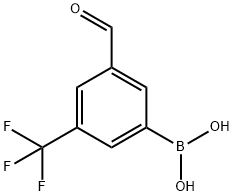 3-Formyl-5-(trifluoromethyl)phenylboronic acid 구조식 이미지