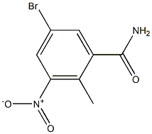 5-broMo-2-Methyl-3-nitrobenzaMide 구조식 이미지