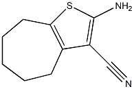 2-Amino-4H,5H,6H,7H,8H-cyclohepta[b]thiophene-3- carbonitrile Structure