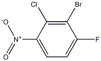 2-chloro-3-broMo-4-fluoronitrbenzene Structure