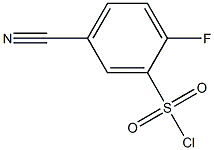 5-cyano-2-fluorophenylsulfonyl chloride Structure