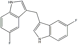bis(5-fluoro-1H-indol-3-yl)Methane 구조식 이미지