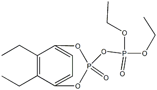 테트라에틸1,4-페닐렌비스포스페이트 구조식 이미지