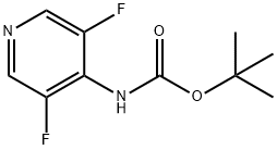 tert-butyl 3,5-difluoropyridin-4-ylcarbaMate Structure