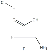 3-AMino-2,2-difluoro-propionic acid HCl 구조식 이미지