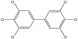3,3',4,4',5,5'-Hexachlorobiphenyl Solution 구조식 이미지