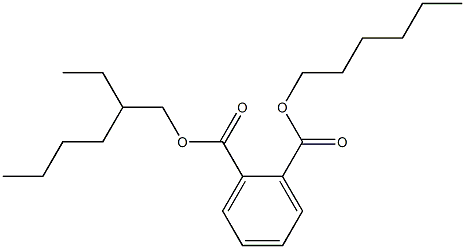 Hexyl 2-ethylhexyl phthalate Solution 구조식 이미지