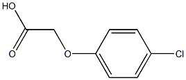 p-Chlorophenoxy acetic acid Solution 구조식 이미지