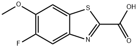 5-fluoro-6-Methoxybenzo[d]thiazole-2-carboxylic acid Structure