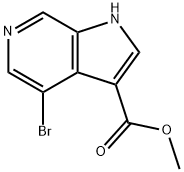 Methyl 4-broMo-6-azaindole-3-carboxylate 구조식 이미지