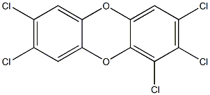 1,2,3,7,8-Pentachlorodibenzo-p-dioxin 50 μg/mL in Toluene 구조식 이미지