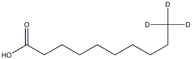 Decanoic acid-10,10,10-D3 구조식 이미지