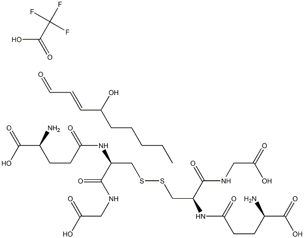 4-hydroxy Nonenal Glutathione (trifluoroacetate salt) Structure