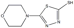 5-(Morpholino)-1,3,4-thiadiazole-2-thiol 구조식 이미지