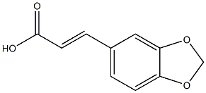 (E)-3-(benzo[d][1,3]dioxol-5-yl)acrylic acid Structure