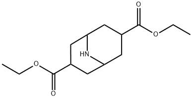 Diethyl 9-azabicyclo[3.3.1]nonane-3,7-dicarboxylate hydrochloride Structure