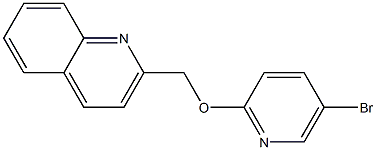 2-(((5-broMopyridin-2-yl)oxy)Methyl)quinoline 구조식 이미지