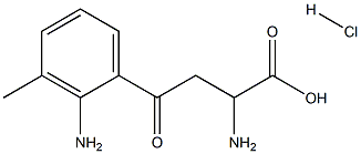 2-aMino-4-(2-aMino-3-Methylphenyl)-4-oxobutanoic acid hydrochloride 구조식 이미지