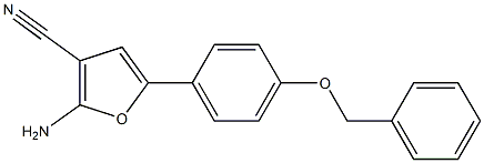 2-aMino-5-(4-(benzyloxy)phenyl)furan-3-carbonitrile Structure