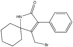 4-(broMoMethyl)-3-phenyl-1-azaspiro[4.5]dec-3-en-2-one Structure